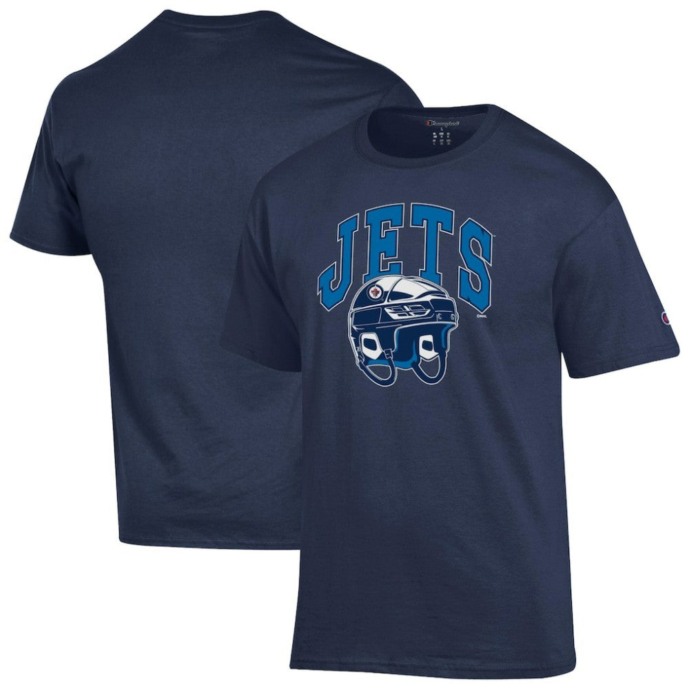 Winnipeg Jets Champion Helmet T-Shirt Outlet