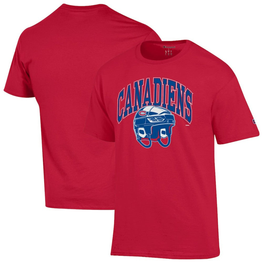Montreal Canadiens Champion Helmet T-Shirt Outlet