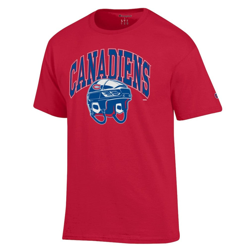 Montreal Canadiens Champion Helmet T-Shirt Outlet