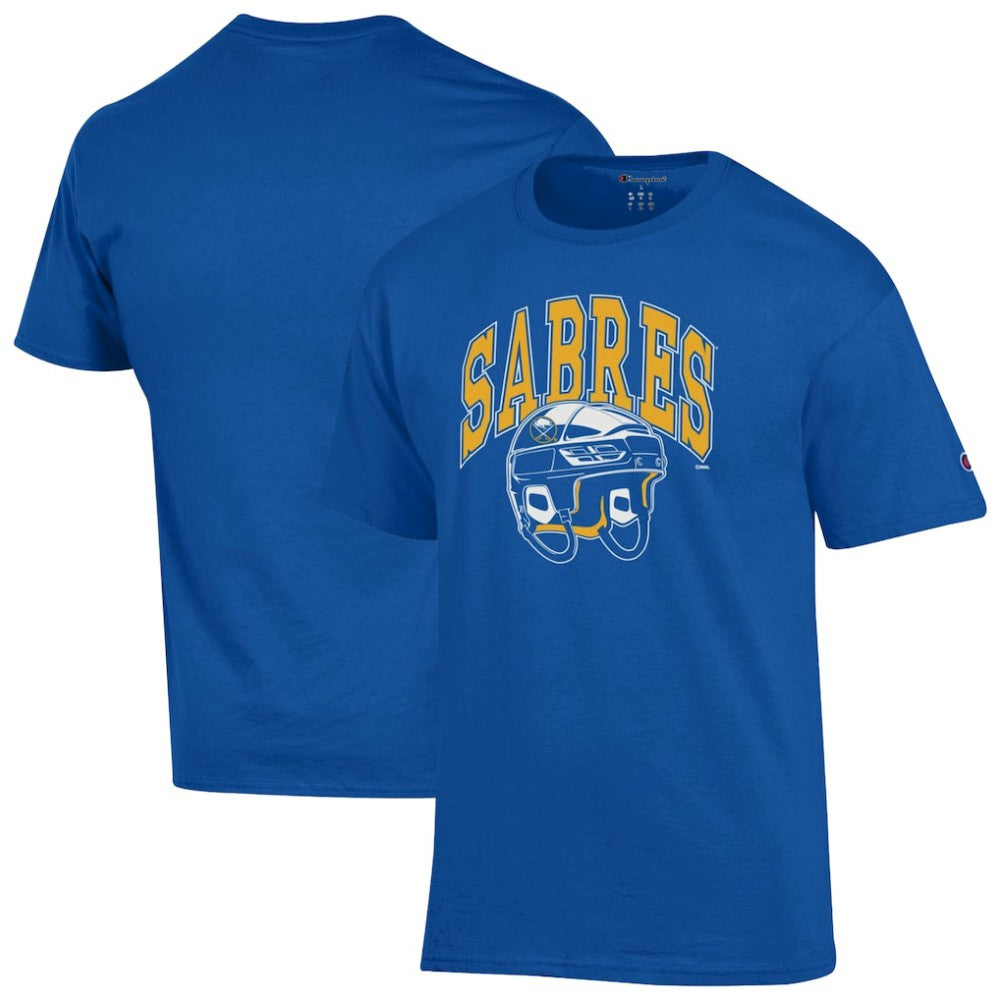 Buffalo Sabres Champion Helmet T-Shirt For Sale