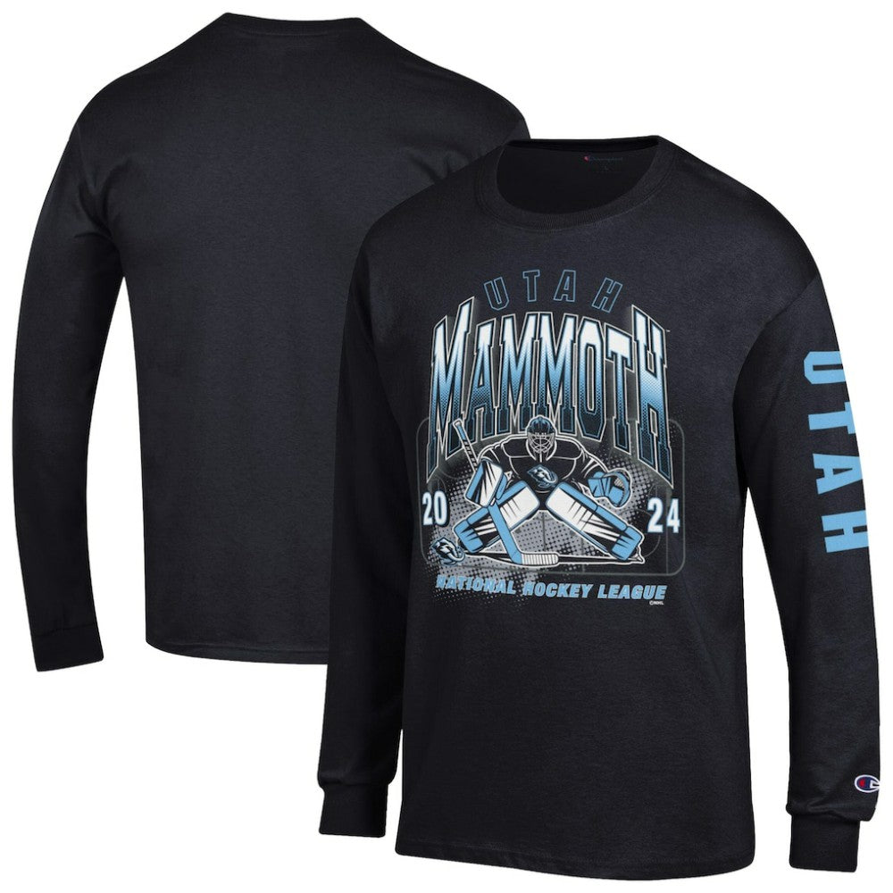 Utah Mammoth Champion Long Sleeve Jersey T-Shirt On Sale