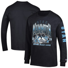 Utah Mammoth Champion Long Sleeve Jersey T-Shirt On Sale