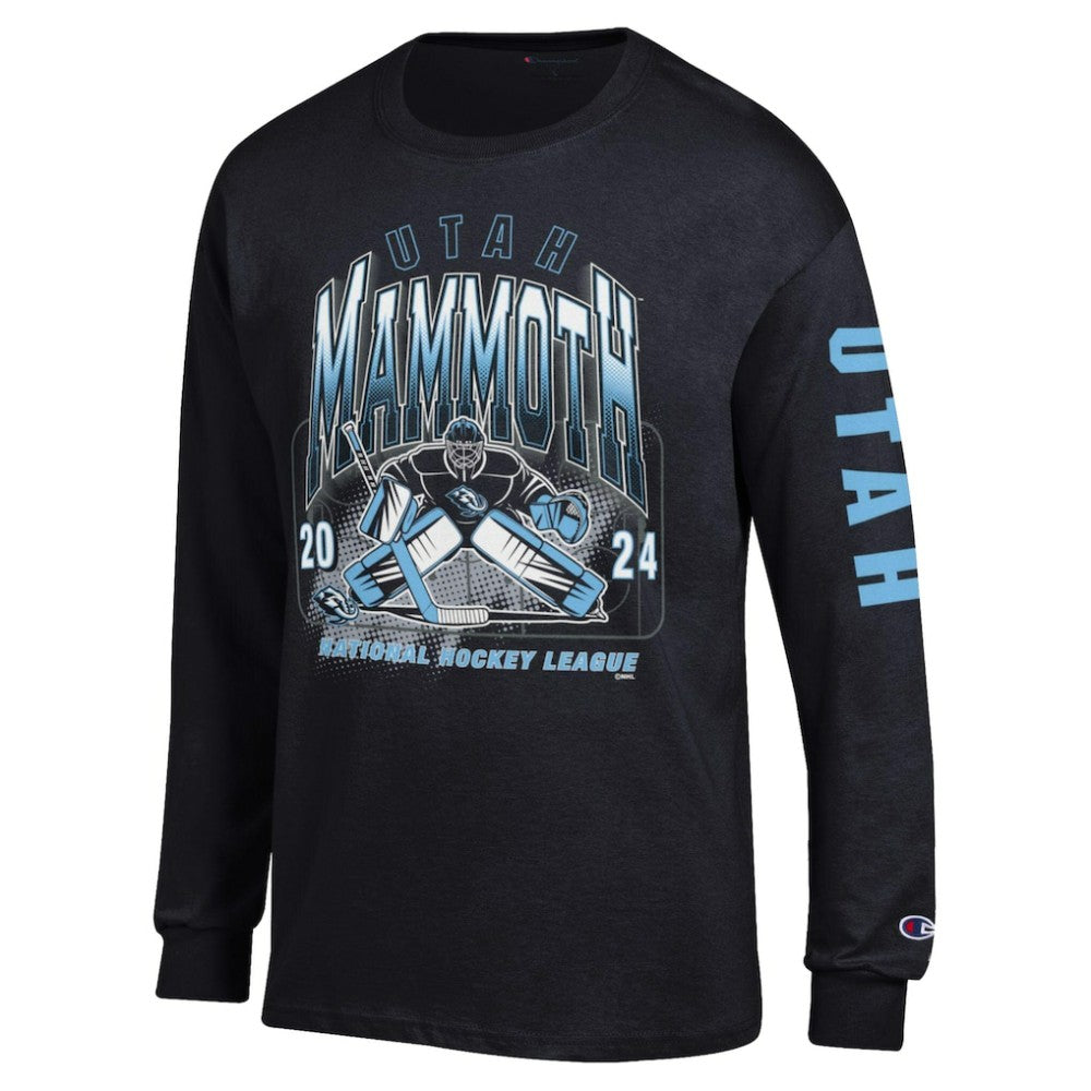 Utah Mammoth Champion Long Sleeve Jersey T-Shirt On Sale
