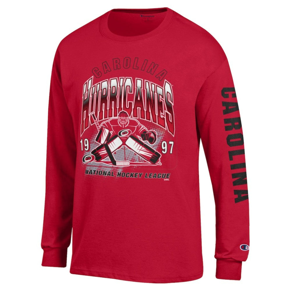 Carolina Hurricanes Champion Long Sleeve Jersey T-Shirt Outlet