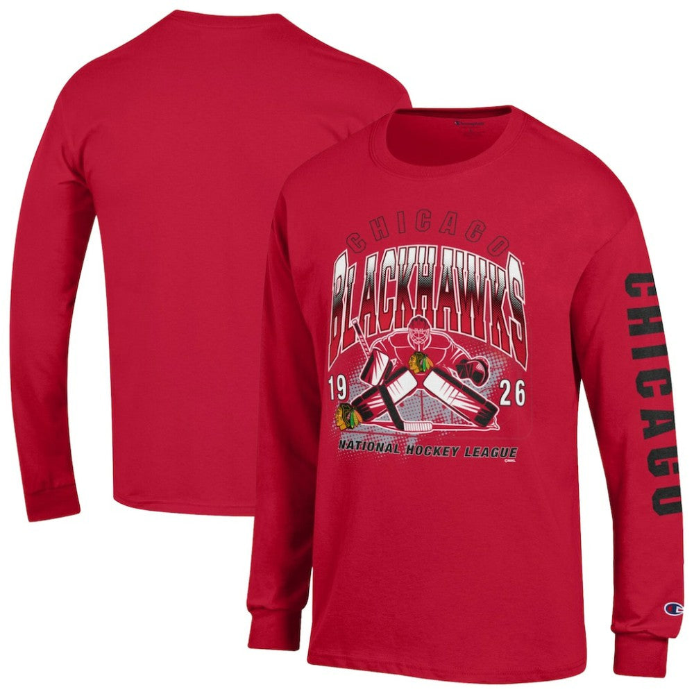 Chicago Blackhawks Champion Long Sleeve Jersey T-Shirt Online
