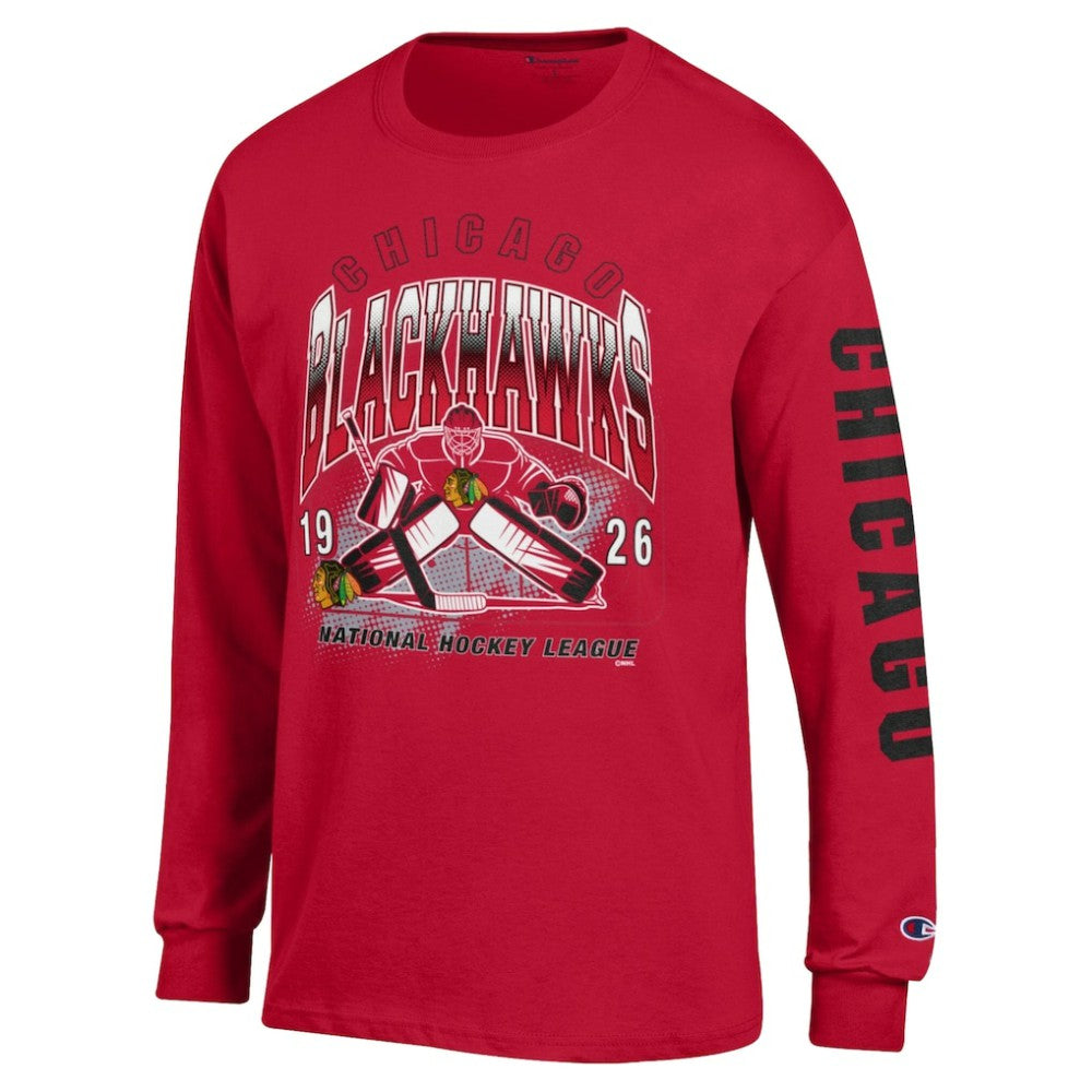 Chicago Blackhawks Champion Long Sleeve Jersey T-Shirt Online