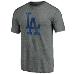 Los Angeles Dodgers Weathered Logo Tri-Blend T-Shirt | MLB Outlet