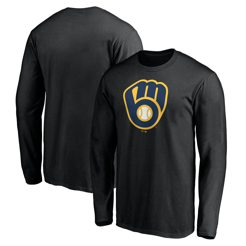 Milwaukee Brewers Team Logo Long Sleeve T-Shirt | MLB New