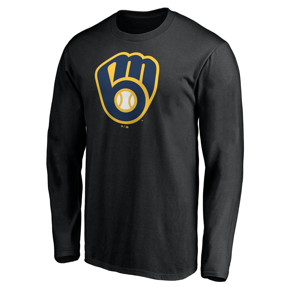 Milwaukee Brewers Team Logo Long Sleeve T-Shirt | MLB New