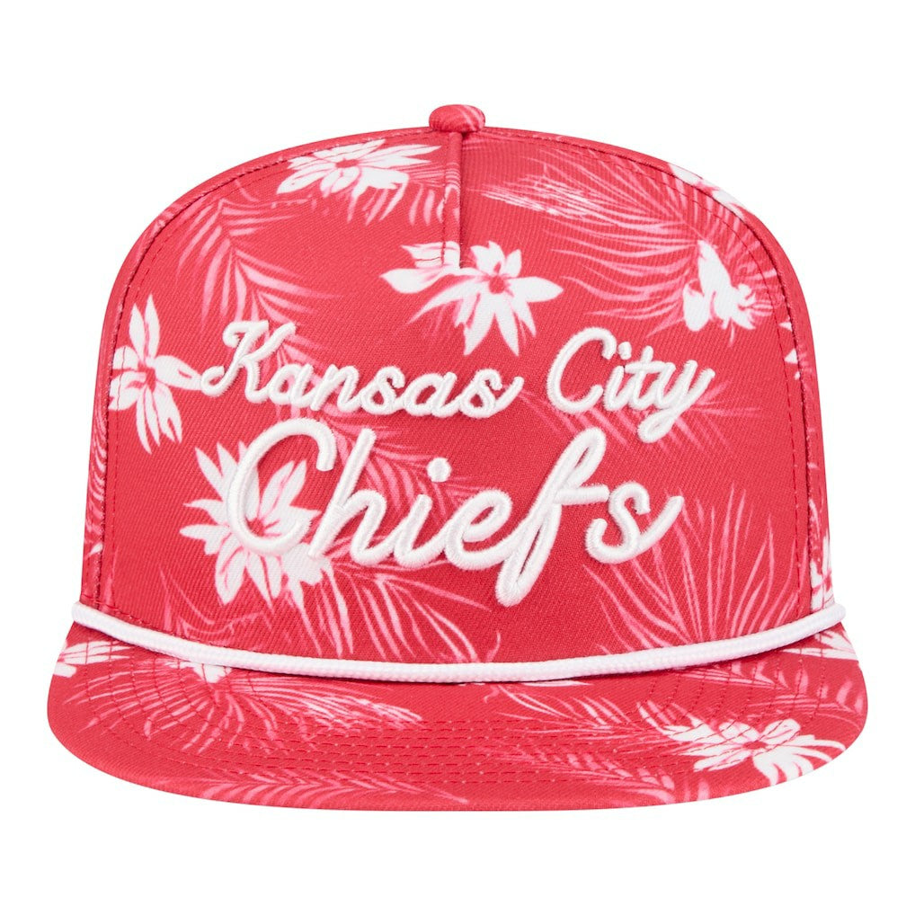Kansas City Chiefs New Era Palm Print A-Frame 9FIFTY Snapback Hat