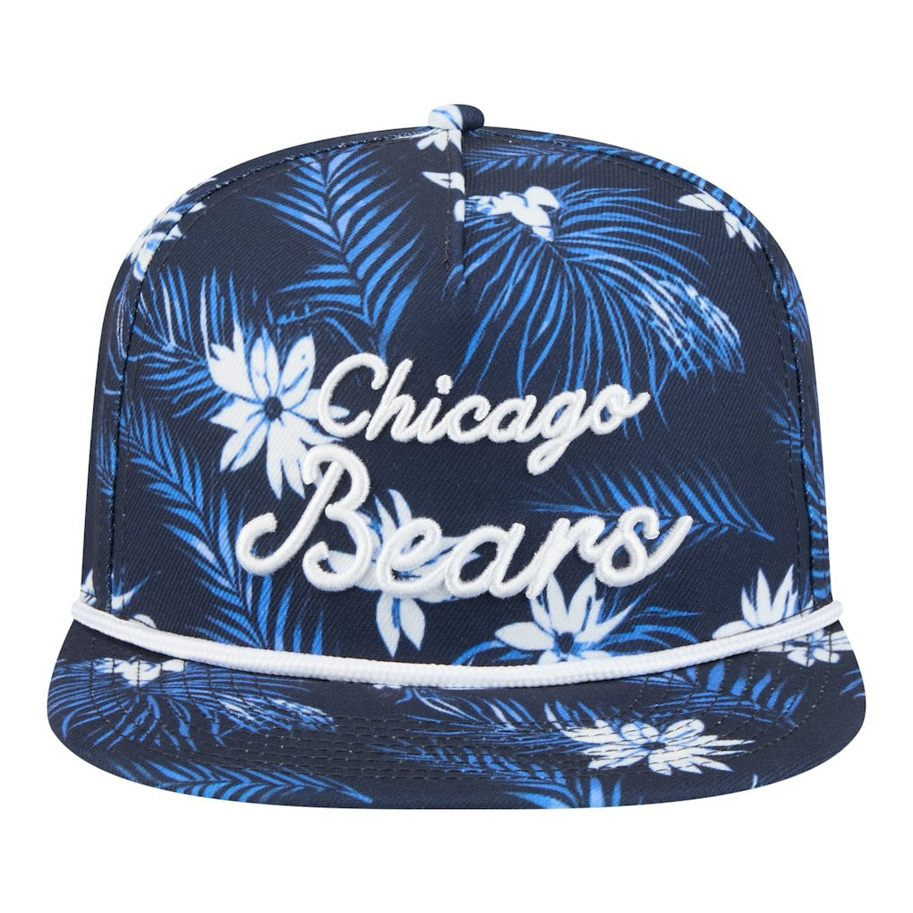 Chicago Bears New Era Palm Print A-Frame 9FIFTY Snapback Hat