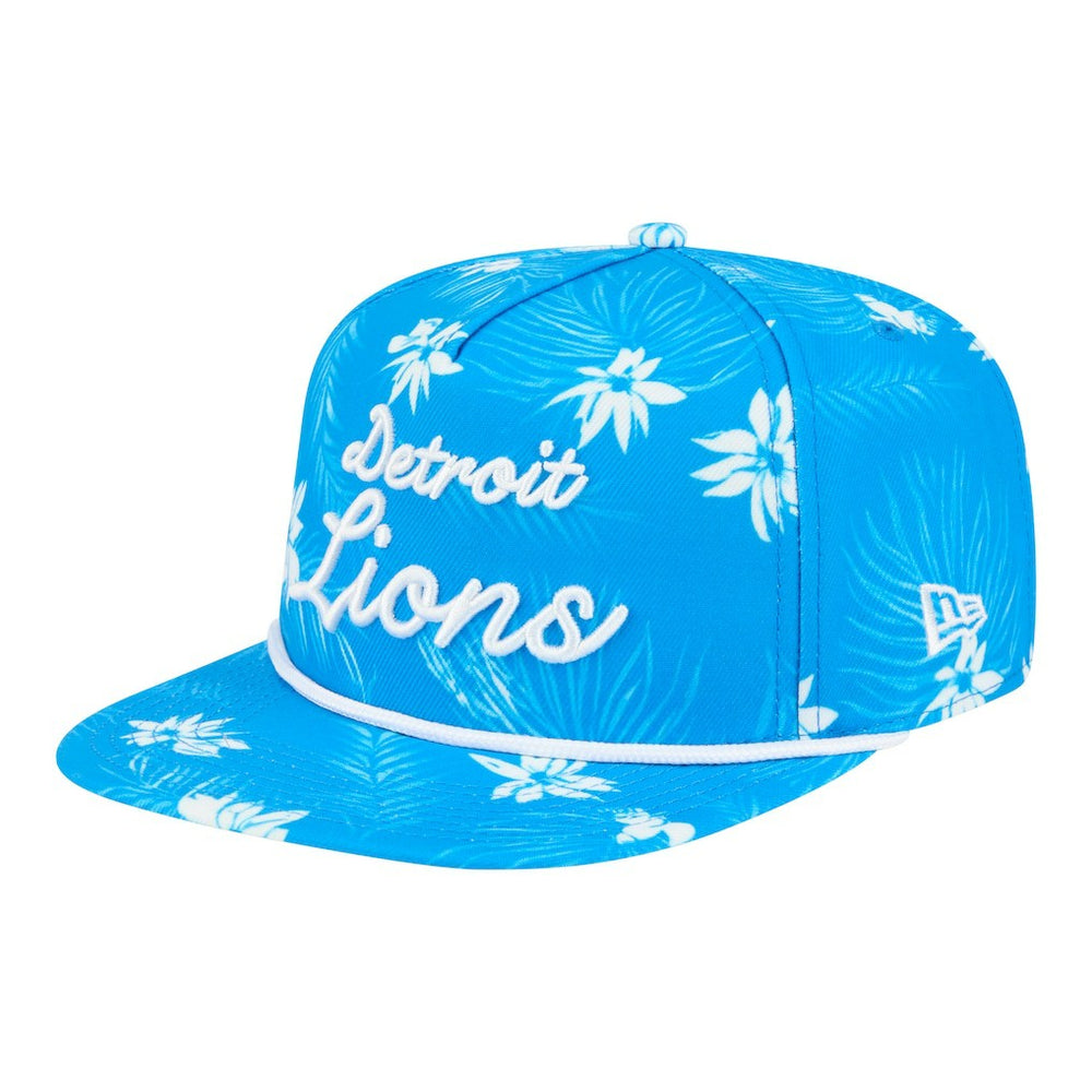Detroit Lions New Era Palm Print A-Frame 9FIFTY Snapback Hat