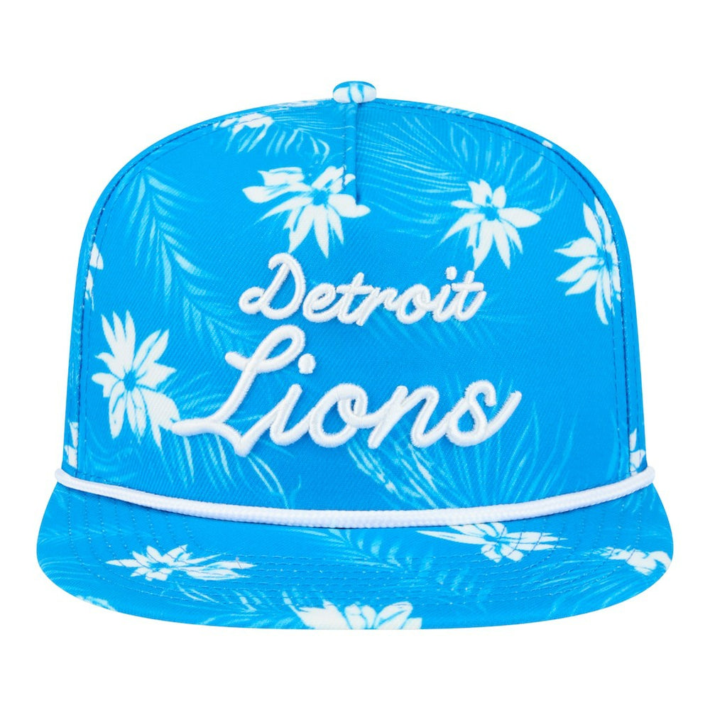Detroit Lions New Era Palm Print A-Frame 9FIFTY Snapback Hat