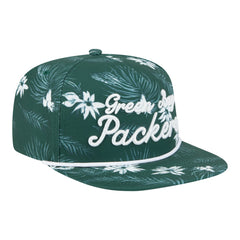 Green Bay Packers New Era Palm Print A-Frame 9FIFTY Snapback Hat