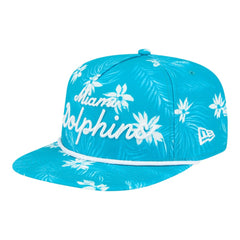 Miami Dolphins New Era Palm Print A-Frame 9FIFTY Snapback Hat