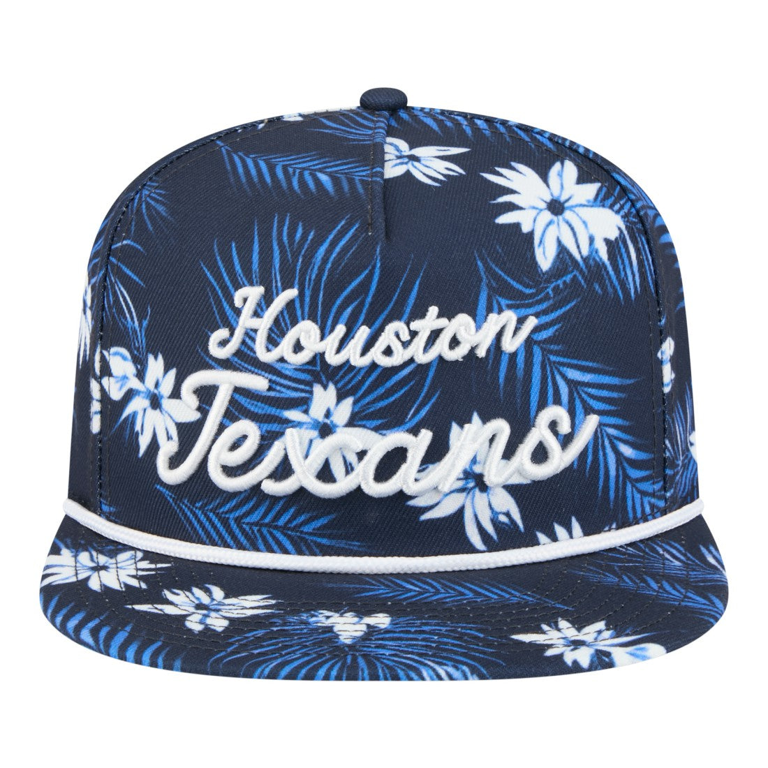 Houston Texans New Era Palm Print A-Frame 9FIFTY Snapback Hat