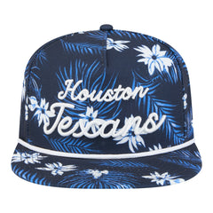 Houston Texans New Era Palm Print A-Frame 9FIFTY Snapback Hat