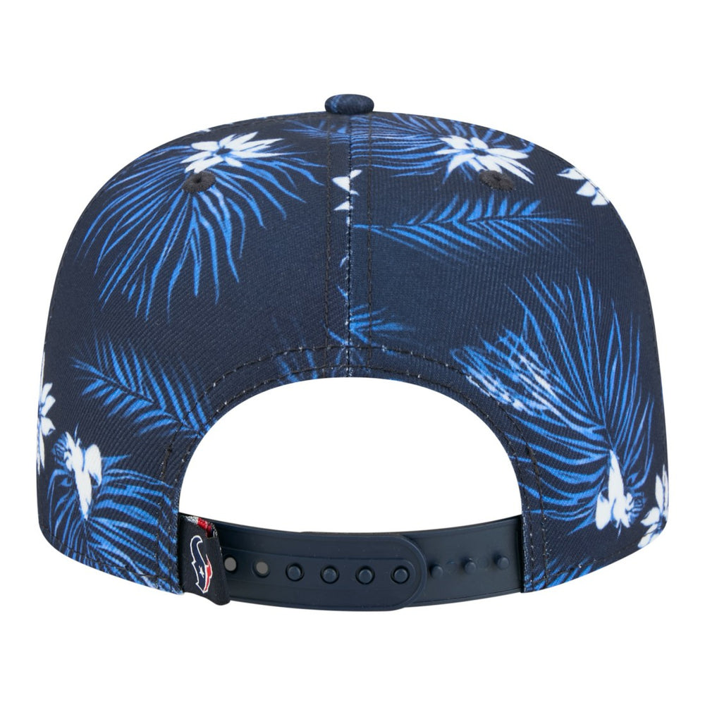 Houston Texans New Era Palm Print A-Frame 9FIFTY Snapback Hat