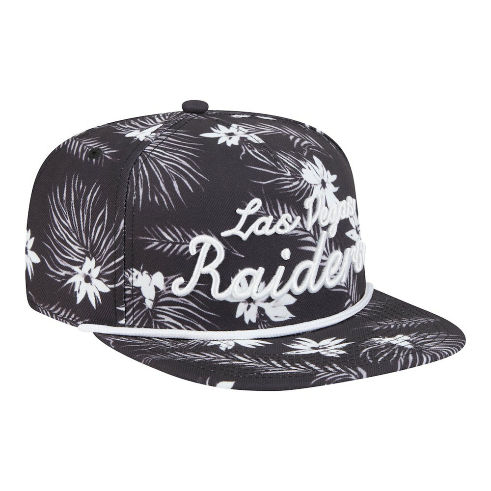 Las Vegas Raiders New Era Palm Print A-Frame 9FIFTY Snapback Hat