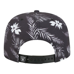 Las Vegas Raiders New Era Palm Print A-Frame 9FIFTY Snapback Hat