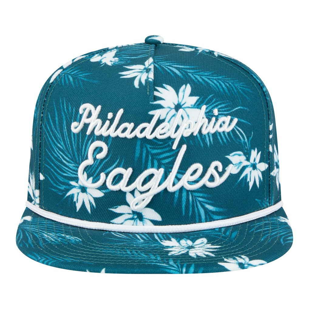Philadelphia Eagles New Era Palm Print A-Frame 9FIFTY Snapback Hat