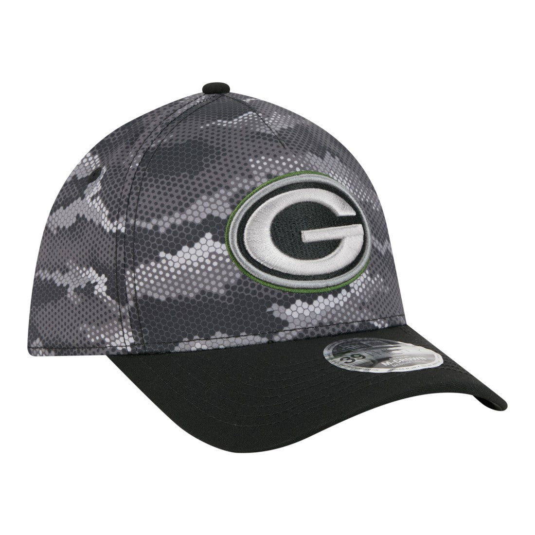 Green Bay Packers New Era Camo A-Frame 39THIRTY Flex Hat