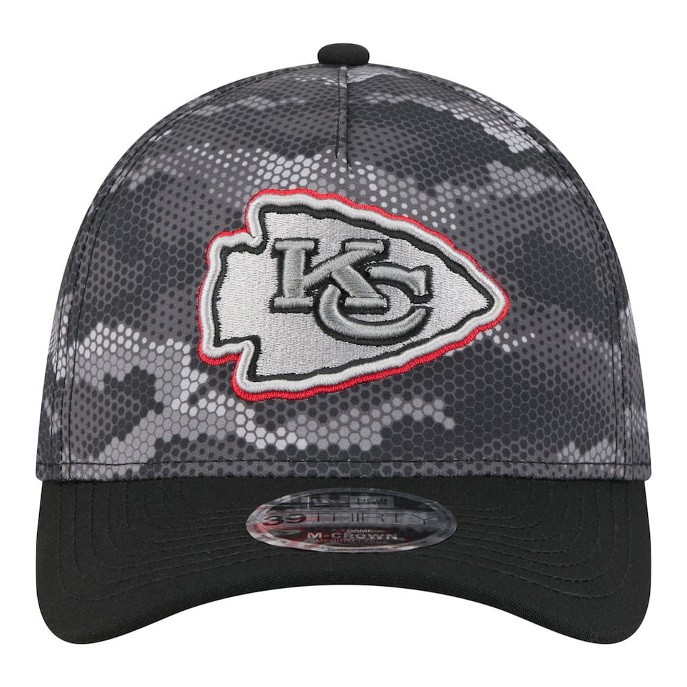 Kansas City Chiefs New Era Camo A-Frame 39THIRTY Flex Hat