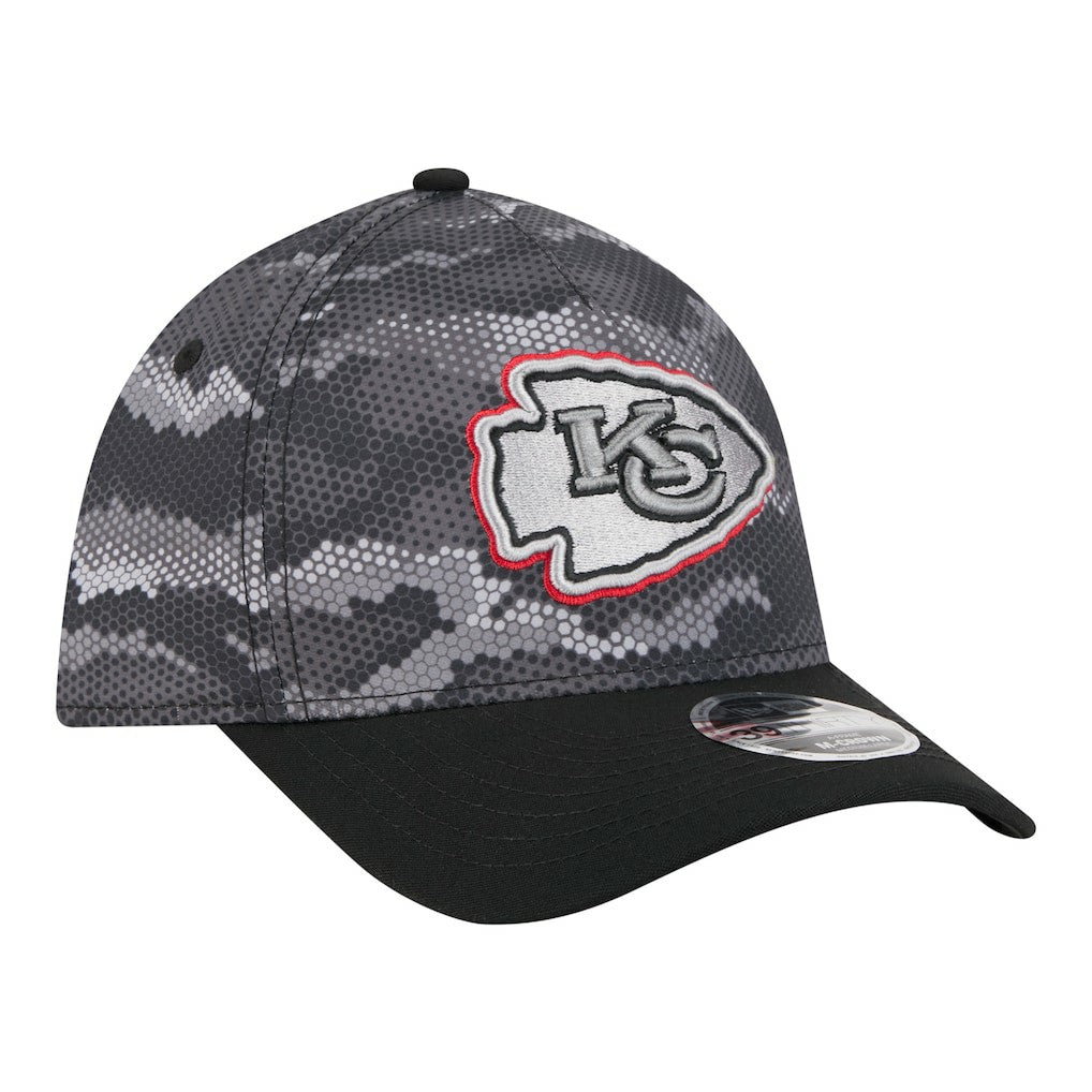 Kansas City Chiefs New Era Camo A-Frame 39THIRTY Flex Hat