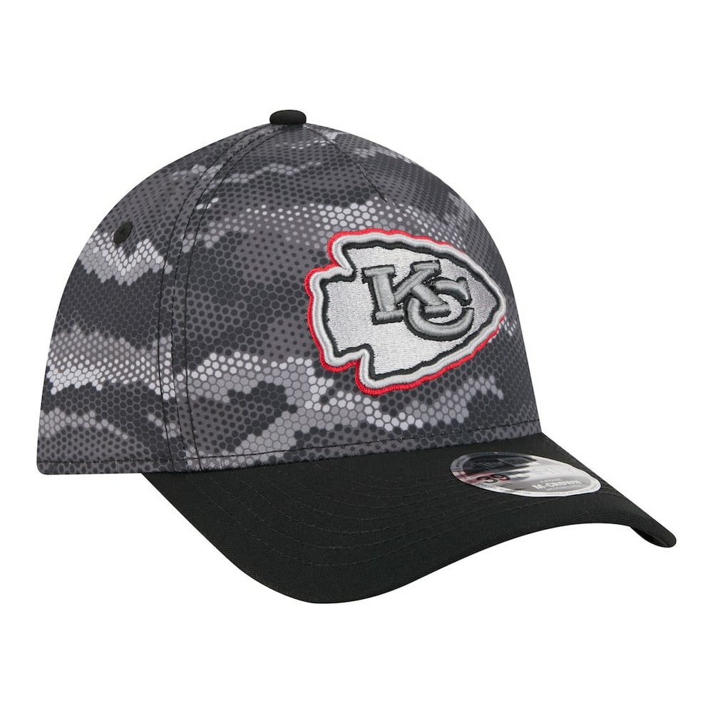 Kansas City Chiefs New Era Camo A-Frame 39THIRTY Flex Hat