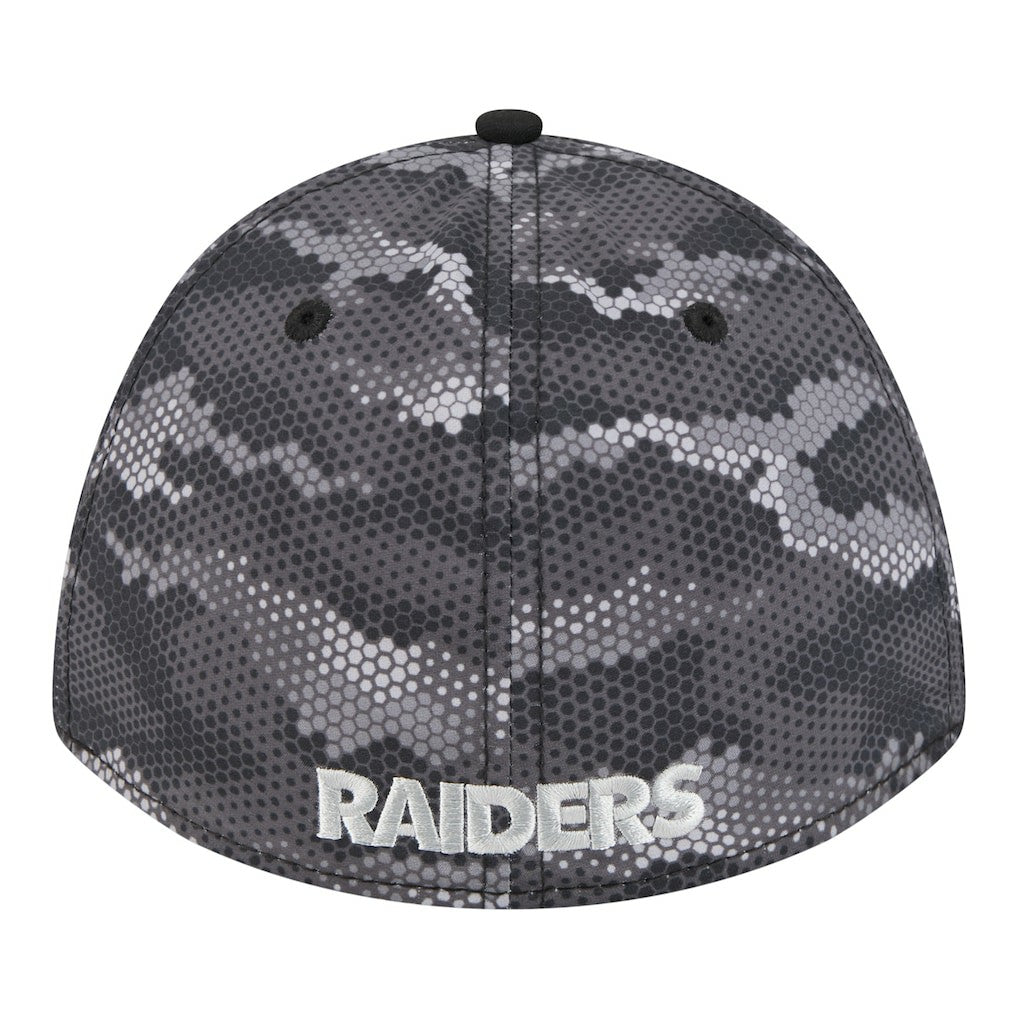 Las Vegas Raiders New Era Camo A-Frame 39THIRTY Flex Hat
