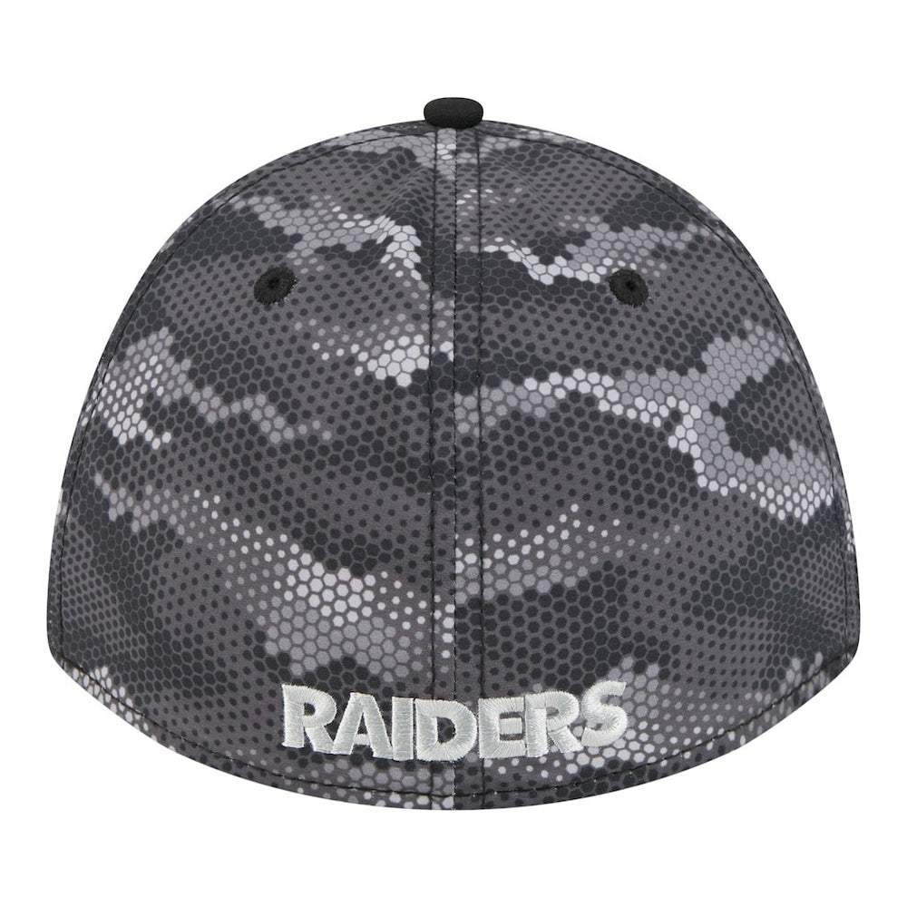 Las Vegas Raiders New Era Camo A-Frame 39THIRTY Flex Hat