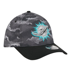 Miami Dolphins New Era Camo A-Frame 39THIRTY Flex Hat