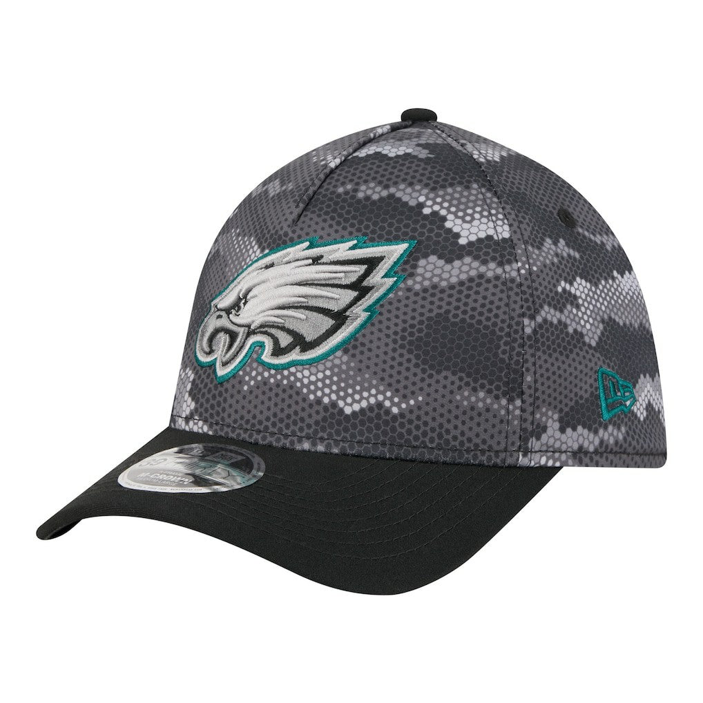 Philadelphia Eagles New Era Camo A-Frame 39THIRTY Flex Hat