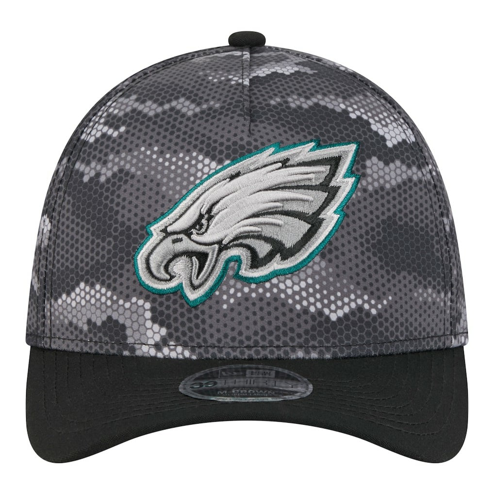 Philadelphia Eagles New Era Camo A-Frame 39THIRTY Flex Hat