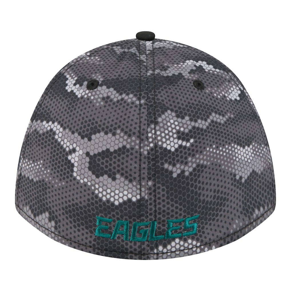 Philadelphia Eagles New Era Camo A-Frame 39THIRTY Flex Hat