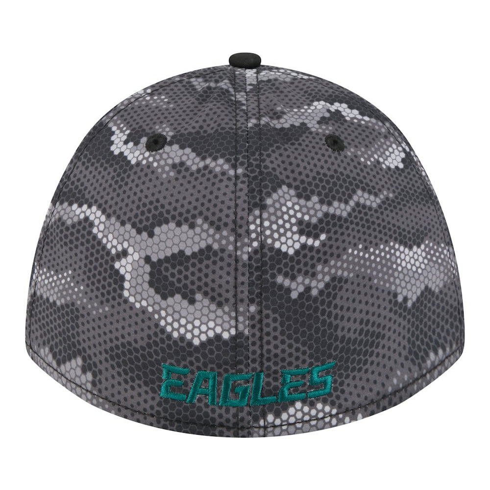 Philadelphia Eagles New Era Camo A-Frame 39THIRTY Flex Hat