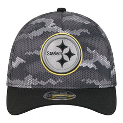 Pittsburgh Steelers New Era Camo A-Frame 39THIRTY Flex Hat