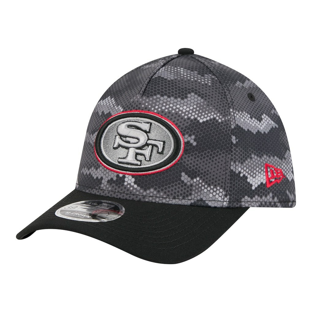 San Francisco 49ers New Era Camo A-Frame 39THIRTY Flex Hat