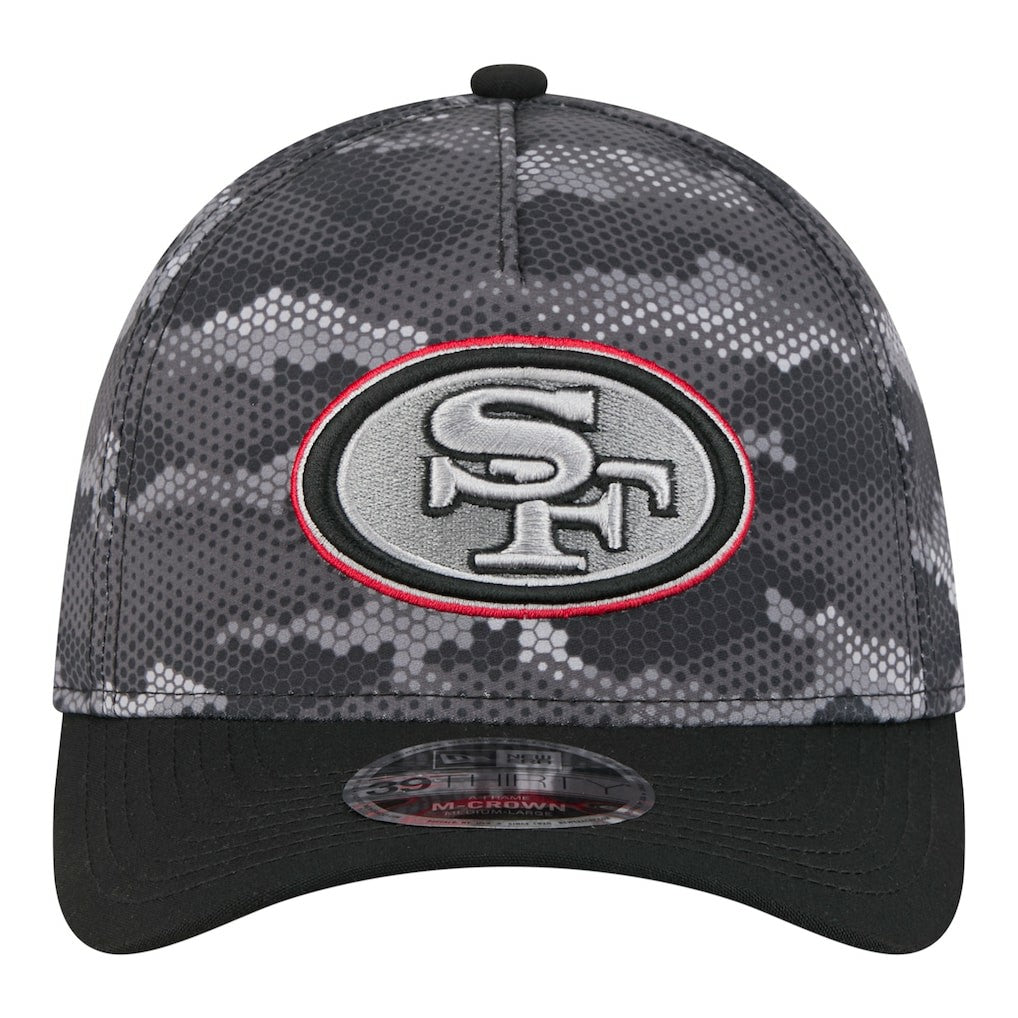 San Francisco 49ers New Era Camo A-Frame 39THIRTY Flex Hat