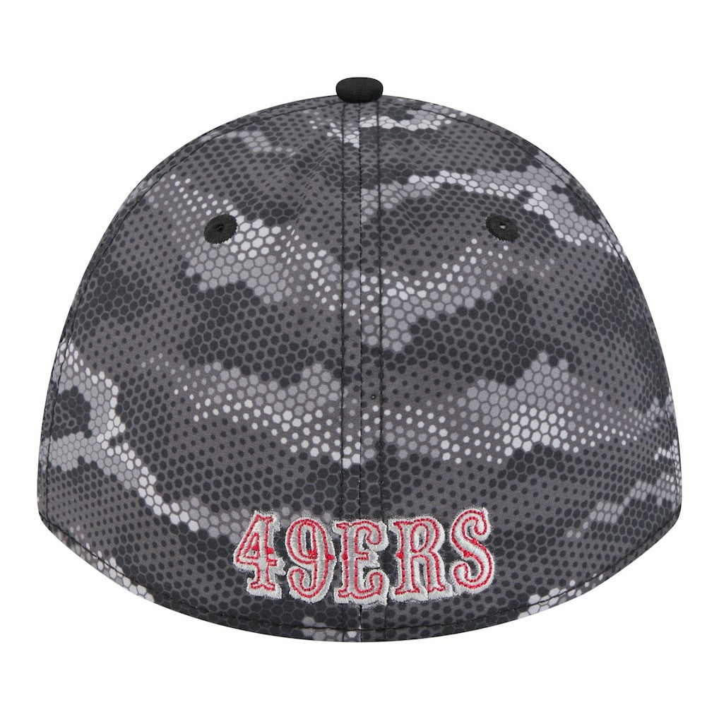 San Francisco 49ers New Era Camo A-Frame 39THIRTY Flex Hat