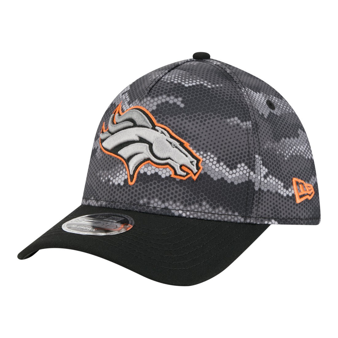 Denver Broncos New Era Camo A-Frame 39THIRTY Flex Hat