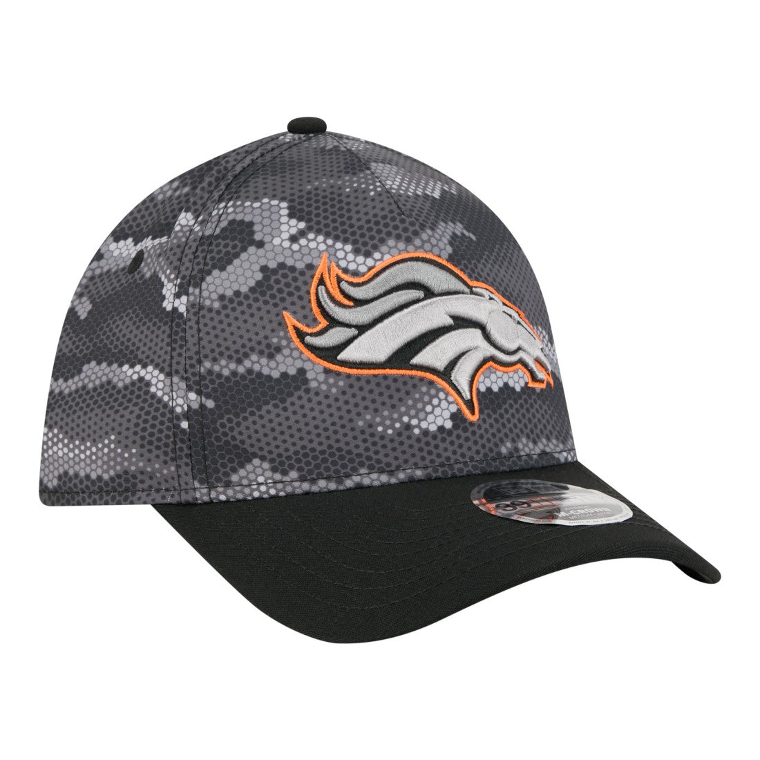 Denver Broncos New Era Camo A-Frame 39THIRTY Flex Hat