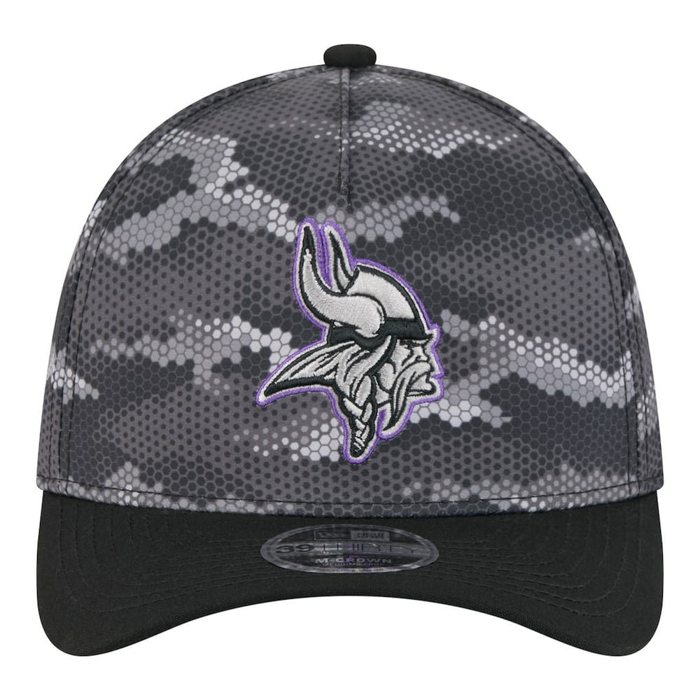 Minnesota Vikings New Era Camo A-Frame 39THIRTY Flex Hat
