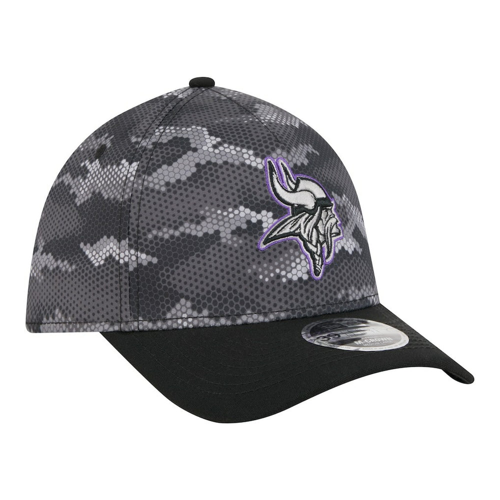 Minnesota Vikings New Era Camo A-Frame 39THIRTY Flex Hat