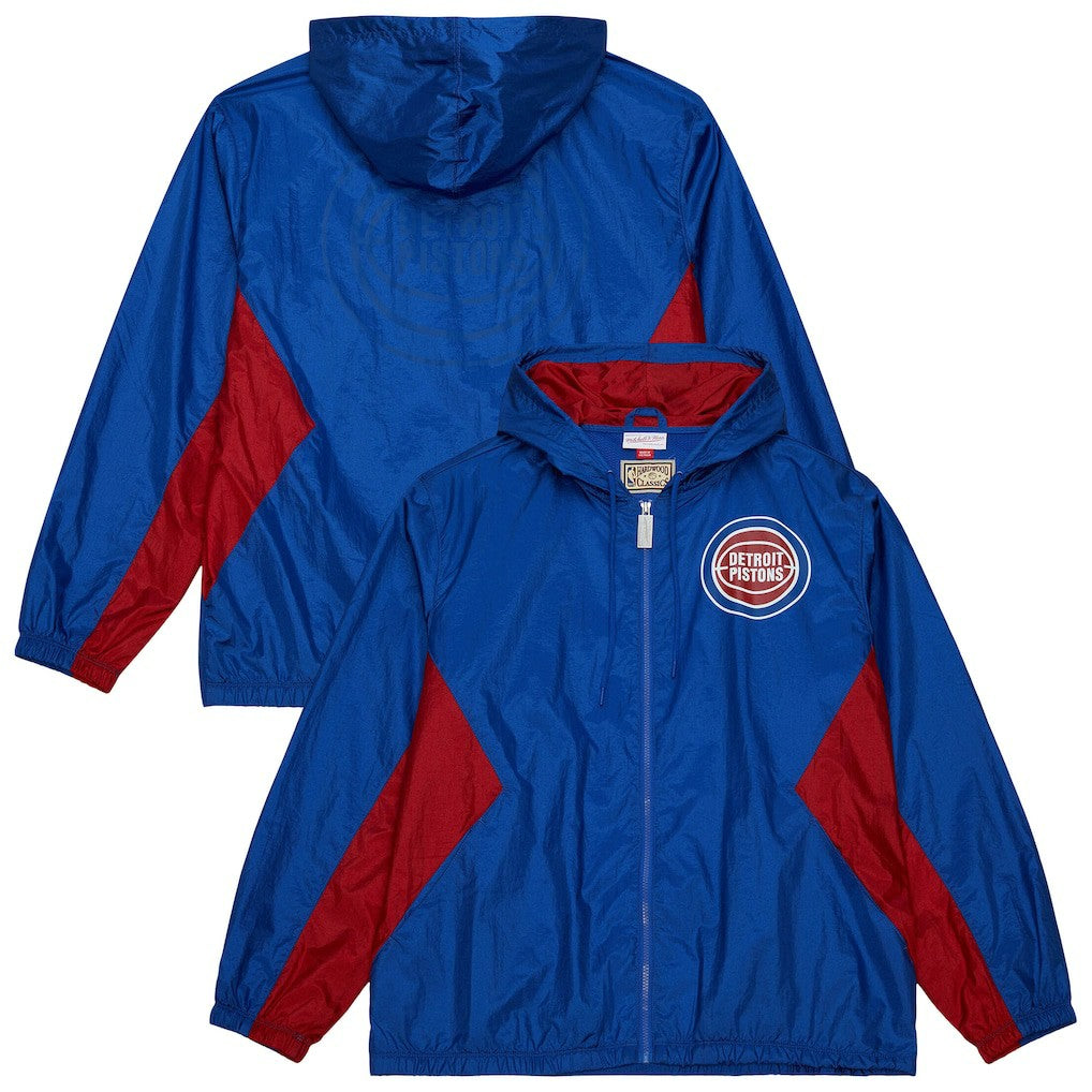 Detroit Pistons Playmaker Full-Zip Hooded Windbreaker Jacket sale Discount