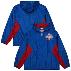 Detroit Pistons Playmaker Full-Zip Hooded Windbreaker Jacket sale Discount