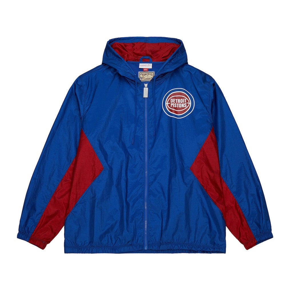 Detroit Pistons Playmaker Full-Zip Hooded Windbreaker Jacket sale Discount