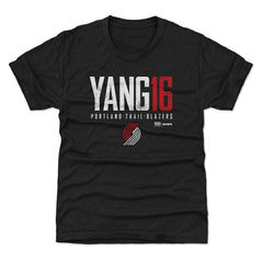 Yang Hansen Portland Trail Blazers 500 Level Youth Elite Name & Number T-Shirt Discount