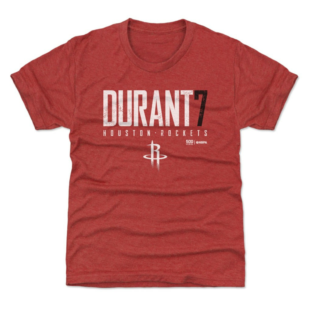 Kevin Durant Houston Rockets 500 Level Youth Elite Name & Number T-Shirt Discount