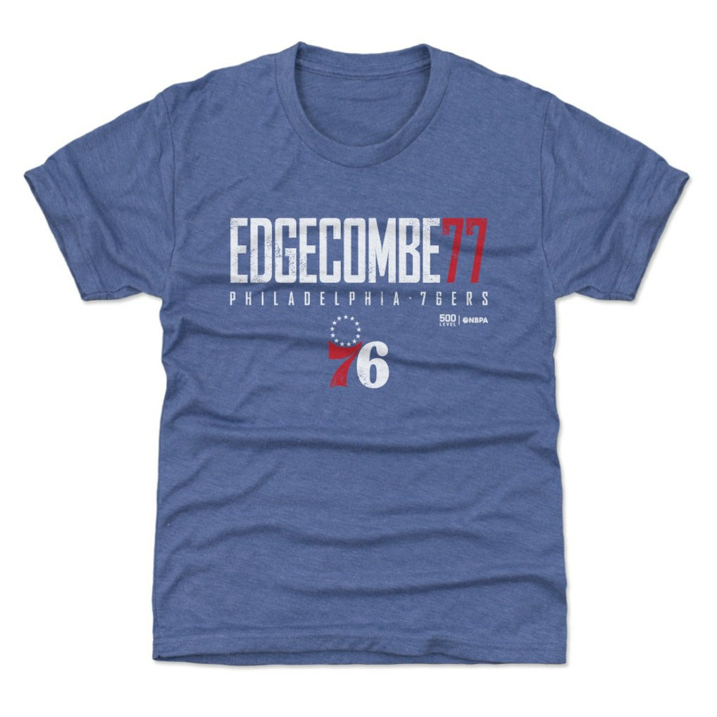 VJ Edgecombe Philadelphia 76ers 500 Level Youth Elite Name & Number T-Shirt Outlet